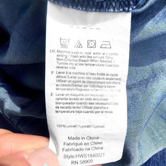 Halston Chambray Jumpsuit - Picture 11 of 11